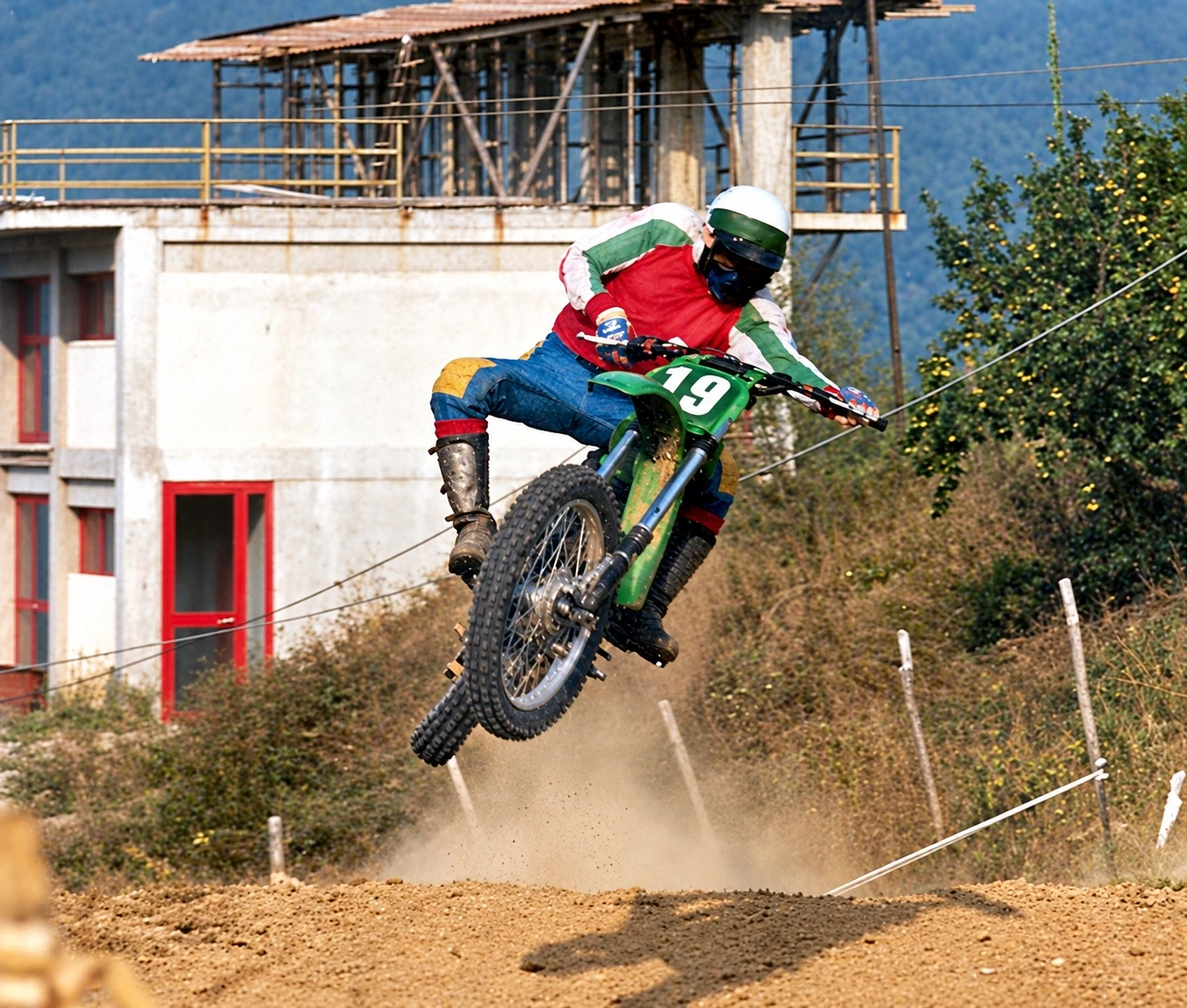 Fano Franceschi su GORI 500MX a Polcanto, fotografia storica autentica